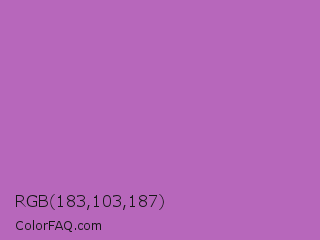 RGB 183,103,187 Color Image