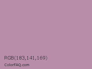RGB 183,141,169 Color Image