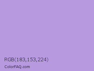 RGB 183,153,224 Color Image