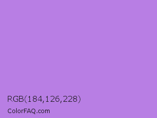 RGB 184,126,228 Color Image