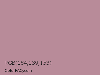 RGB 184,139,153 Color Image