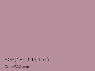 RGB 184,143,157 Color Image