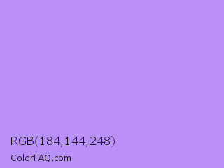 RGB 184,144,248 Color Image