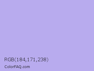 RGB 184,171,238 Color Image