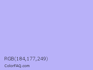 RGB 184,177,249 Color Image