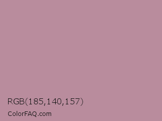 RGB 185,140,157 Color Image