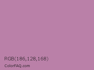 RGB 186,128,168 Color Image