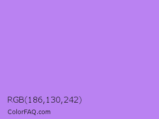 RGB 186,130,242 Color Image