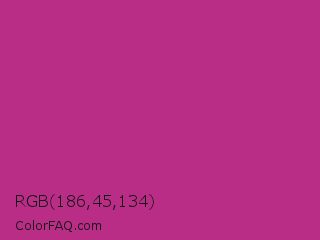 RGB 186,45,134 Color Image