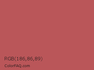 RGB 186,86,89 Color Image