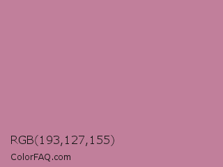 RGB 193,127,155 Color Image