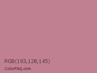 RGB 193,128,145 Color Image