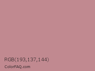 RGB 193,137,144 Color Image