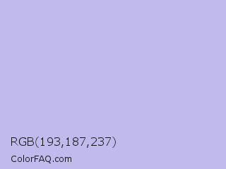 RGB 193,187,237 Color Image