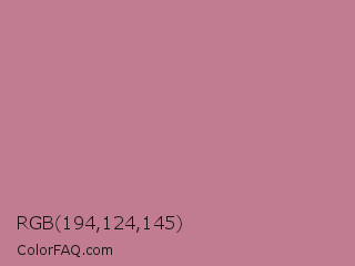 RGB 194,124,145 Color Image