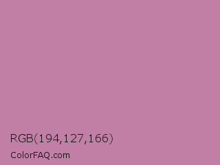 RGB 194,127,166 Color Image