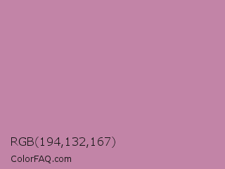 RGB 194,132,167 Color Image