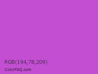 RGB 194,78,209 Color Image