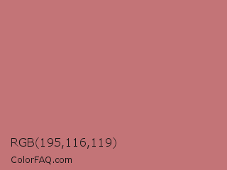 RGB 195,116,119 Color Image
