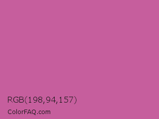 RGB 198,94,157 Color Image