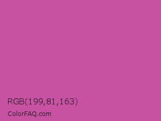 RGB 199,81,163 Color Image
