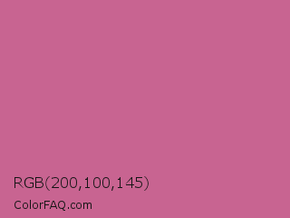 RGB 200,100,145 Color Image