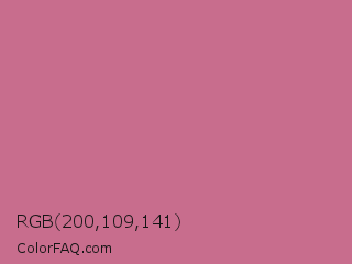 RGB 200,109,141 Color Image