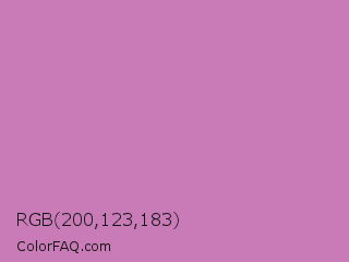 RGB 200,123,183 Color Image