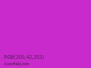 RGB 200,42,203 Color Image