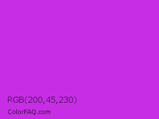 RGB 200,45,230 Color Image