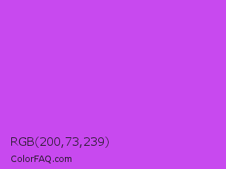 RGB 200,73,239 Color Image