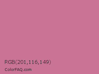 RGB 201,116,149 Color Image