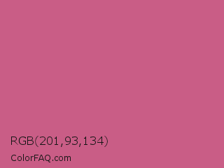 RGB 201,93,134 Color Image