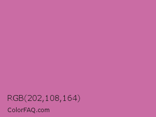 RGB 202,108,164 Color Image