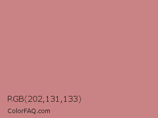RGB 202,131,133 Color Image