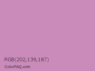 RGB 202,139,187 Color Image