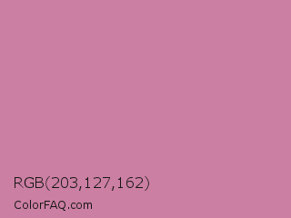 RGB 203,127,162 Color Image
