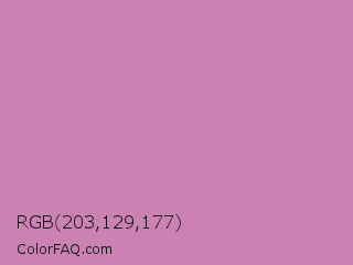 RGB 203,129,177 Color Image
