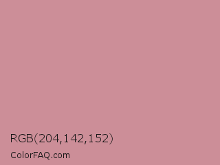 RGB 204,142,152 Color Image