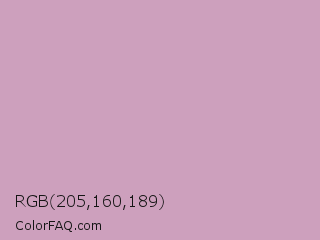 RGB 205,160,189 Color Image