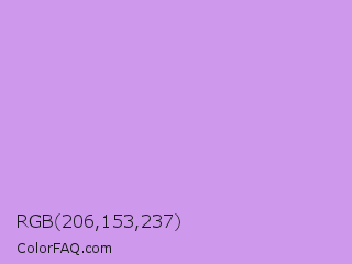 RGB 206,153,237 Color Image