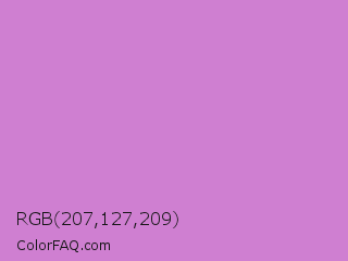 RGB 207,127,209 Color Image