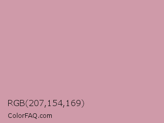 RGB 207,154,169 Color Image