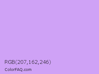 RGB 207,162,246 Color Image