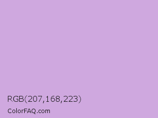 RGB 207,168,223 Color Image