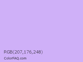 RGB 207,176,248 Color Image
