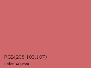 RGB 208,103,107 Color Image