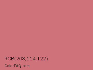 RGB 208,114,122 Color Image
