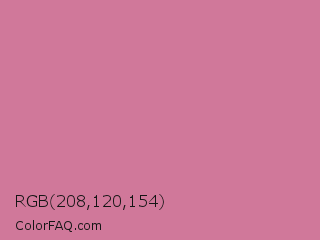 RGB 208,120,154 Color Image