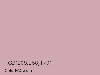 RGB 208,168,179 Color Image